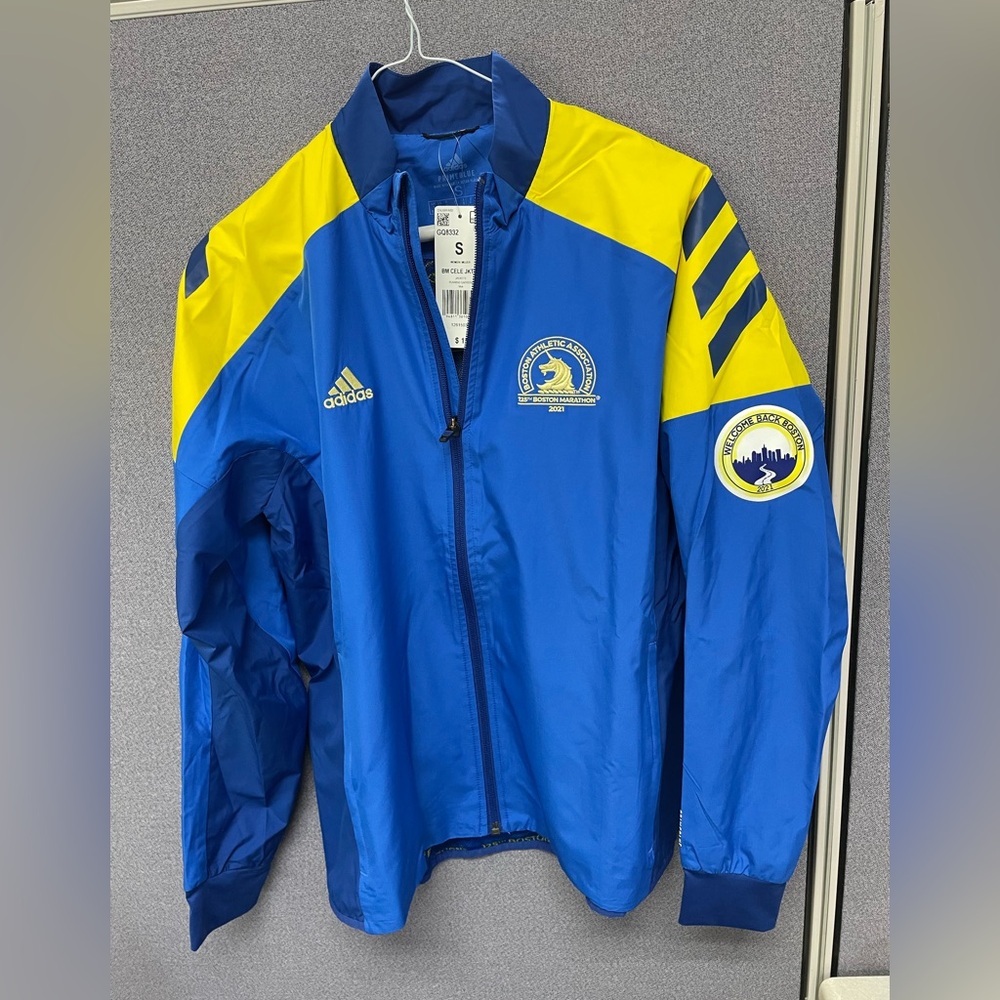 2021 Boston Marathon Adidas jacket. Size Small. NWT